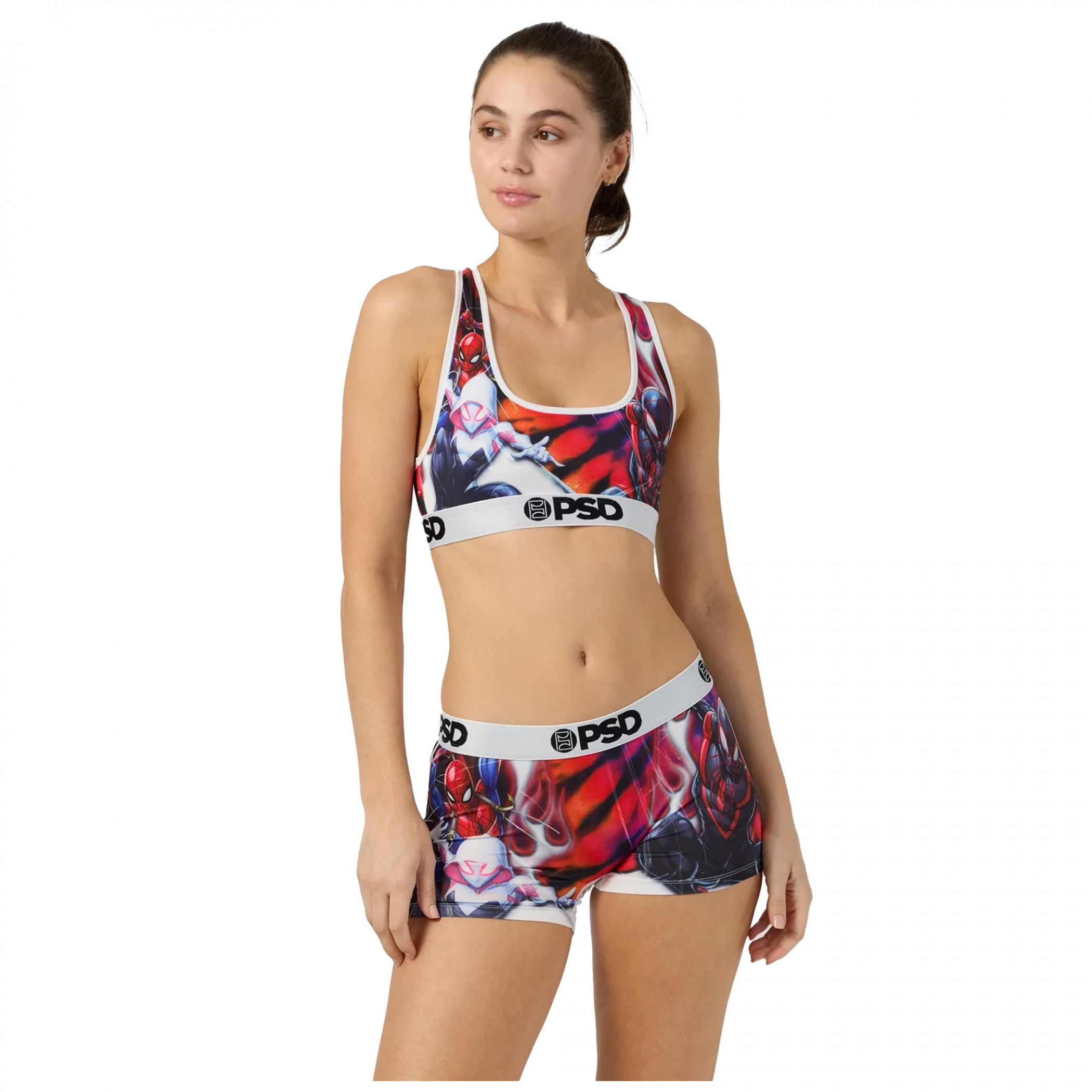 Spider-Man Spider-Verse Triad PSD Sports Bra